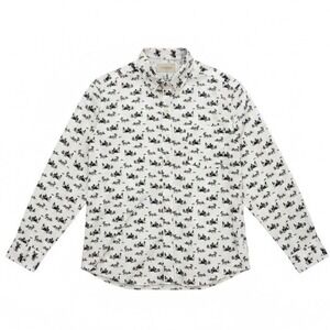 St John’s Bay Shirt Woodland Deer Cabin Print Long Sleeve Button Stretch XL